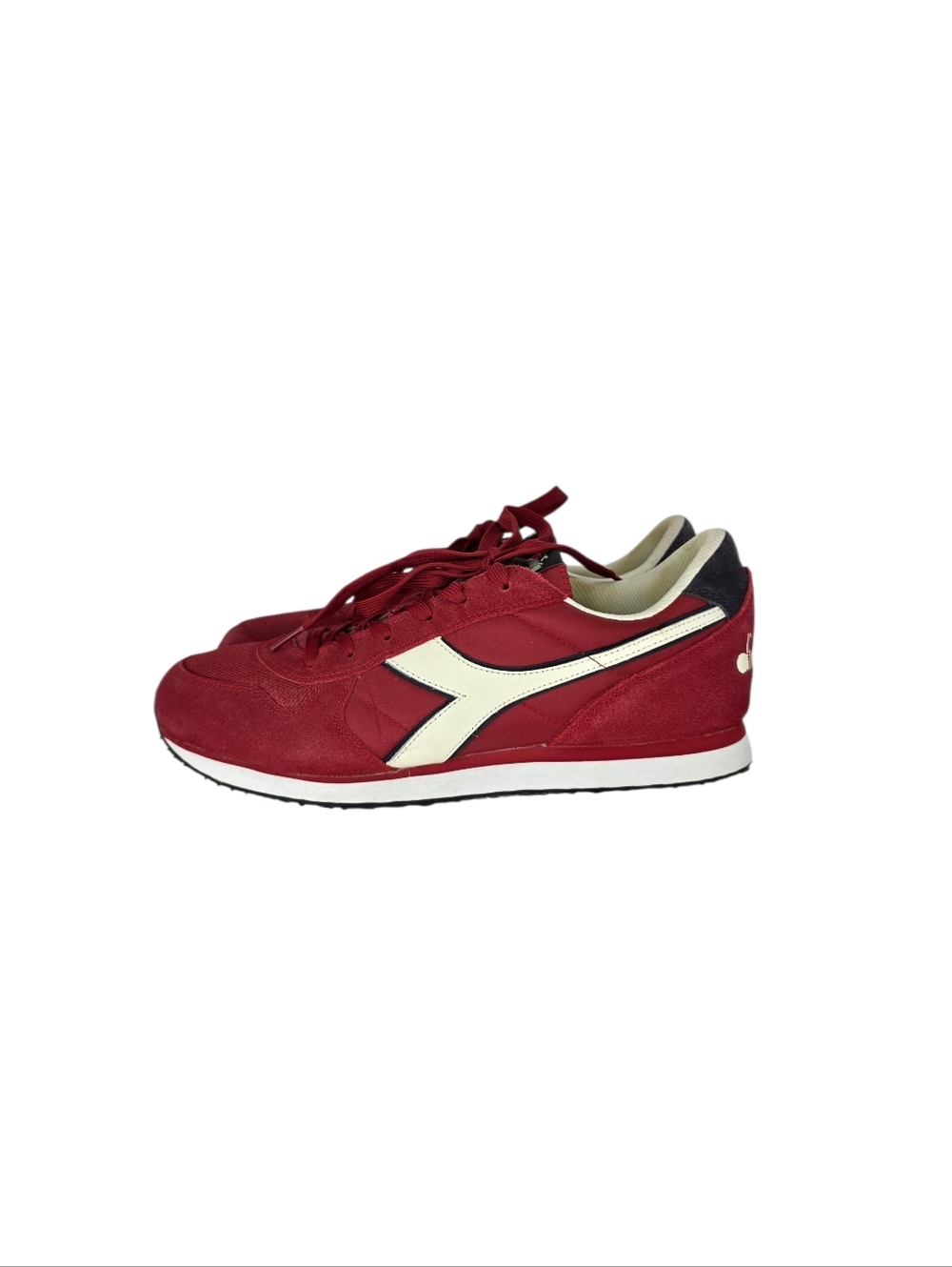 Diadora K-Run II Men's Red White Sneaker Suede Classice Retro Shoes Size 12